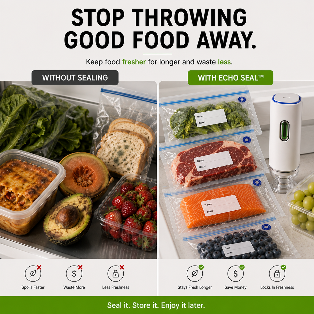 Echo Seal™ – Premium Mini Vacuum Sealer