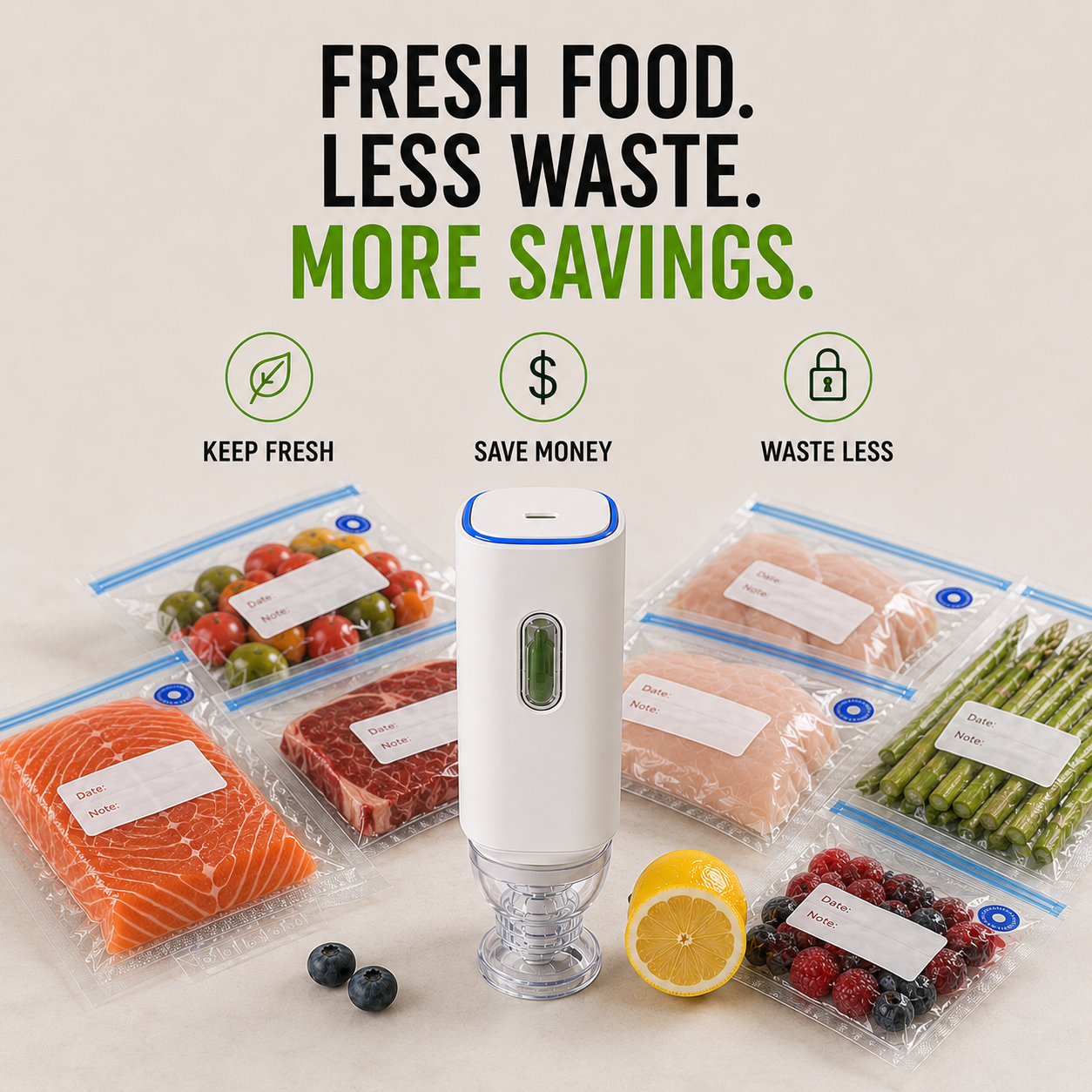 Echo Seal™ – Premium Mini Vacuum Sealer